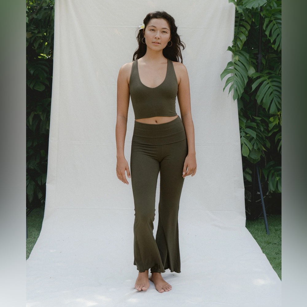 Indigo Luna Agni Flares in Forest Green size Medium